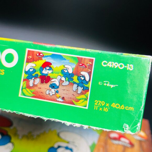 Vintage 1983 PEYO Smurf Jigsaw Puzzle - 100 Pcs COMPLETE: Cartoon Character - Picture 6 of 10
